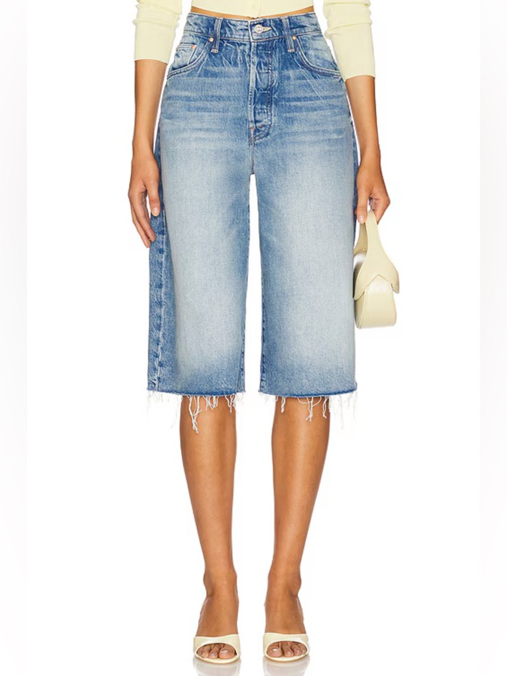 MOTHER The Whole Lot Fray Wipeout Shorts